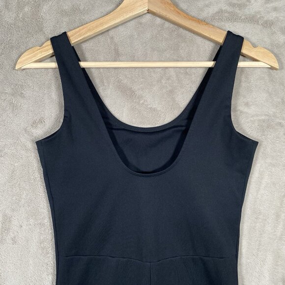 Girlfriend Collective Bike Unitard S Black Athletic Activewear One Piece Romper - Picture 7 of 12